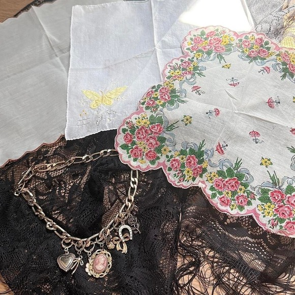 Accessories - Vintage handkerchief scarf bundle‎
